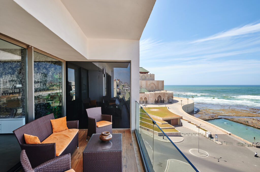 Seaside Apartment Balcony- Casablanca