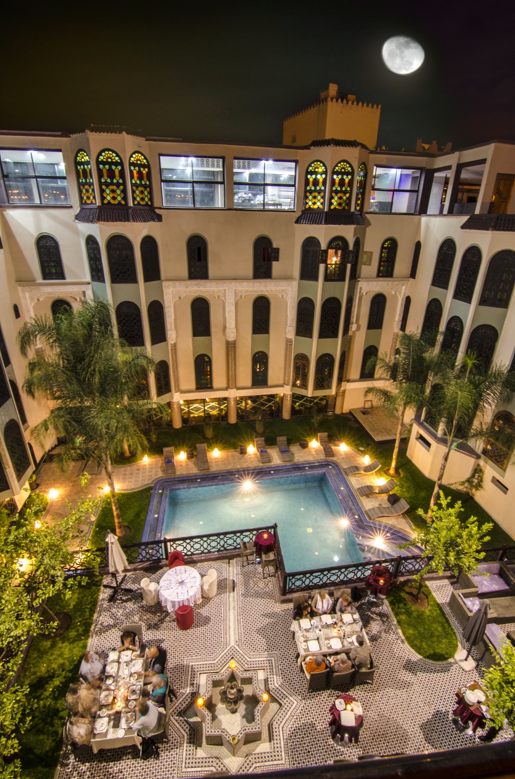Riad courtyard- Fez